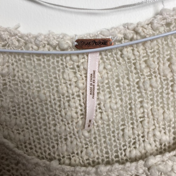 Free people women’s chunky knit textured sweater - Picture 3 of 8